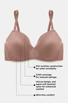 Zivame At Work Padded Non Wired 3/4Th Coverage T-Shirt Bra - Beaver Fur — thumbnail 8